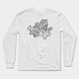 Map of Seoul Long Sleeve T-Shirt